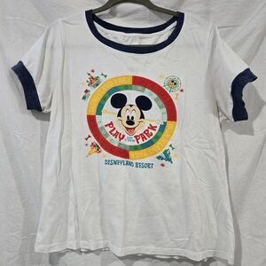 Disneyland Mickey Mouse Play Park T-Shirt Womens Large GUC